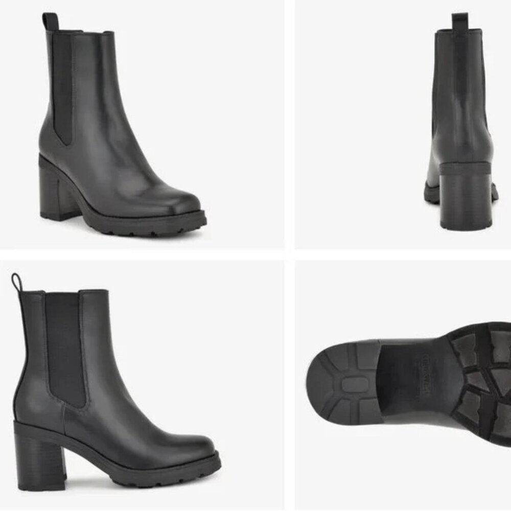 Nine West Conga Black Chelsea Bootie, size 10, fall boots
